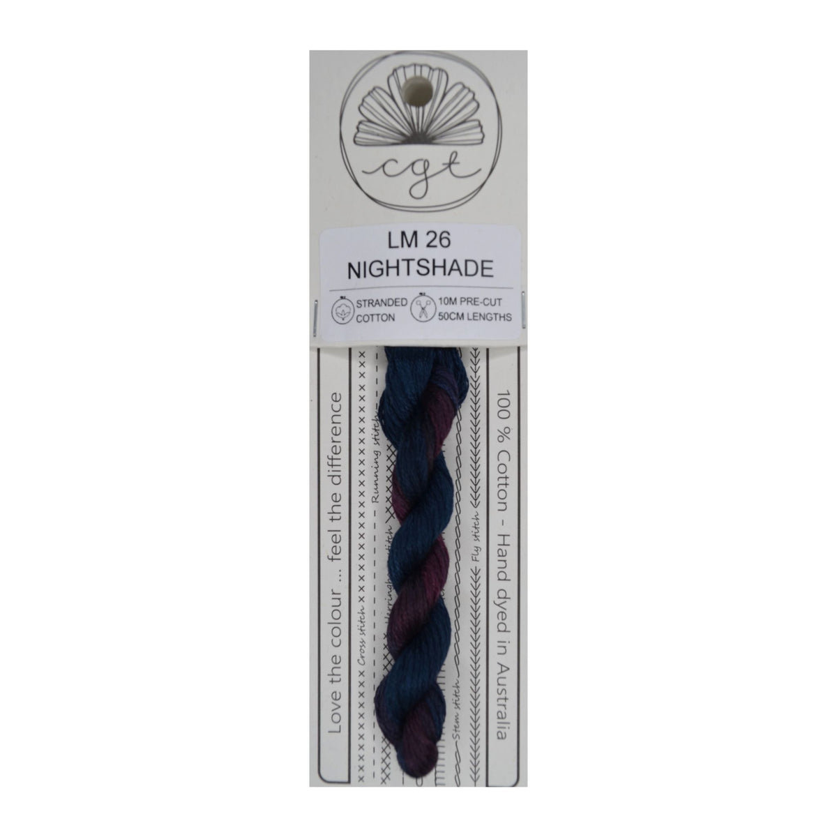 LM 26 Nightshade stranded cotton embroidery thread