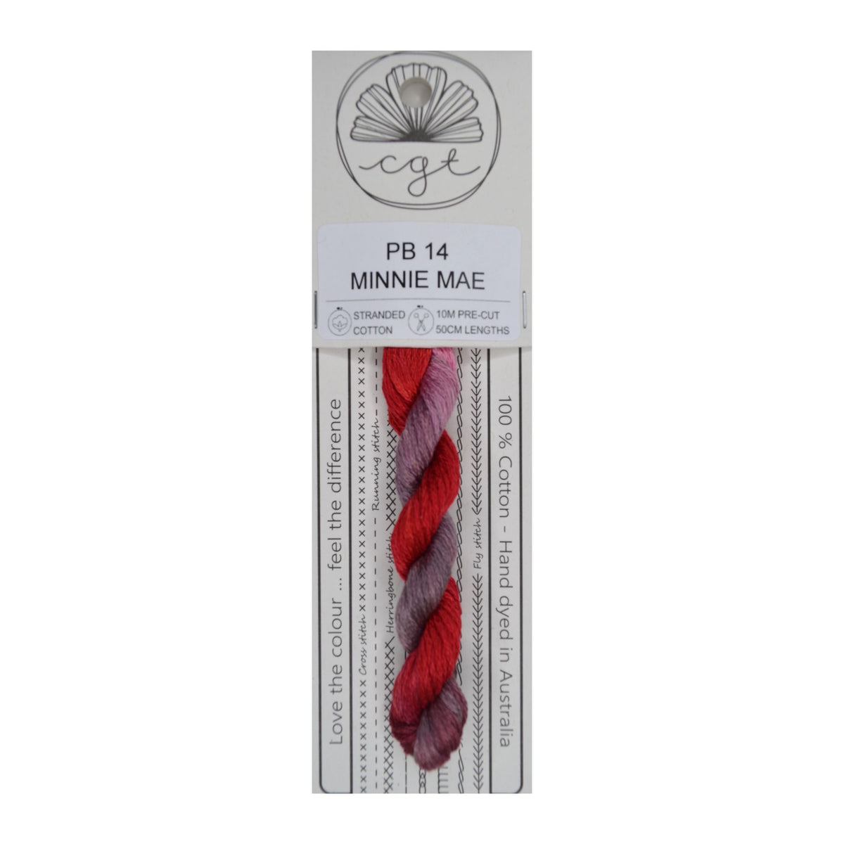 PB 14 Minnie Mae stranded cotton embroidery thread