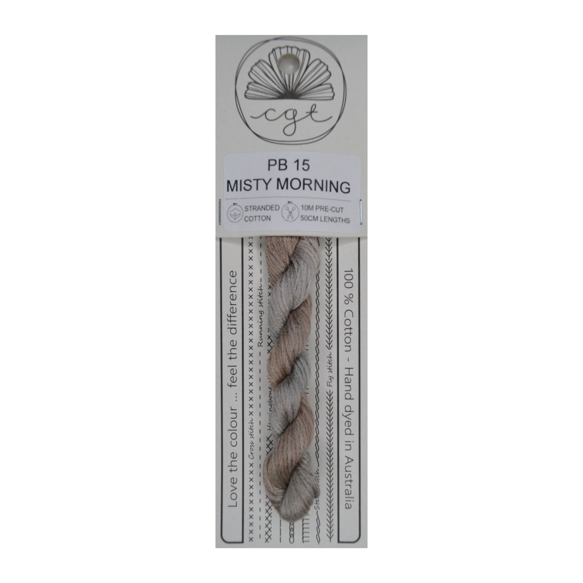 PB 15 Misty Morning stranded cotton embroidery thread