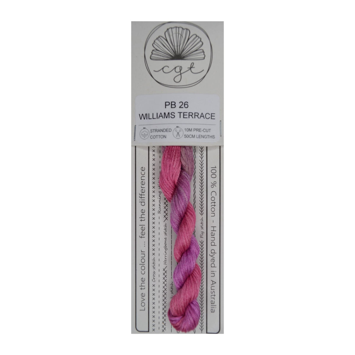 PB 26 Williams Terrace stranded cotton embroidery thread